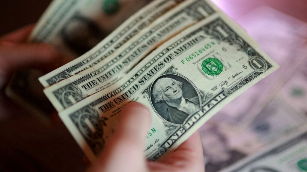 U.S. dollar banknotes are seen in this illustration taken March 24, 2026. (Reuters File)