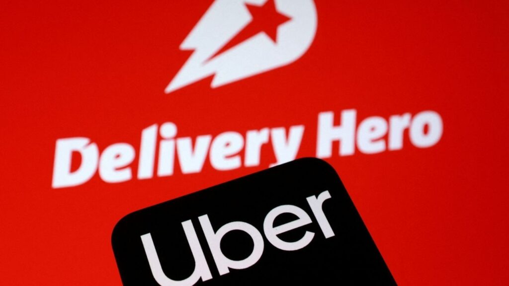 Uber and Delivery Hero logos are seen in this illustration taken July 16, 2026. REUTERS/Dado Ruvic/Illustration Uber and Delivery Hero logos are seen in this illustration taken July 16, 2026. REUTERS/Dado Ruvic/Illustration