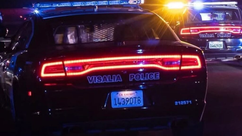 Visalia police arrested a 46-year-old man after gunshots were reported during a family disturbance, later recovering a firearm and ammunition, authorities said. (Visalia PD)