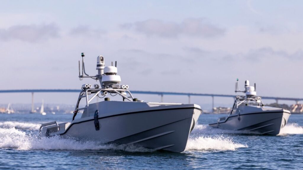 n an undated photo from Saronic, two Saronic Corsair 24-foot unmanned sea drones. Saronic Technologies will make naval and commercial vessels at a new facility in Brownsville, Texas. The company’s naval drone helped rescue the crew of a downed Apache helicopter last month. (Saronic Technologies via The New York Times)