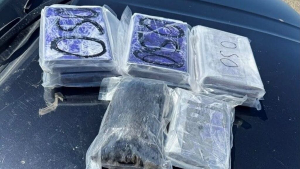 A California Highway Patrol officer seized an estimated $800,000 worth of fentanyl during a traffic stop on Interstate 5 in Fresno County on Sunday, Aug. 2, 2026, authorities said. (CHP)