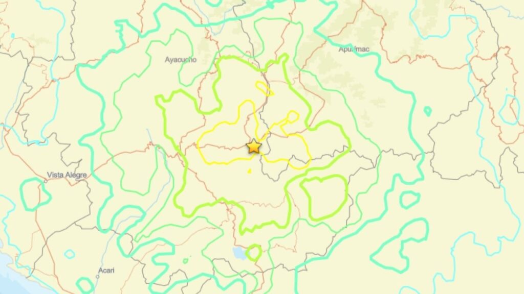 A magnitude 6.7 earthquake struck about 24 miles northwest of Upahuacho, Peru, at 11 a.m. Pacific time Thursday, according to the U.S. Geological Survey. (USGS)