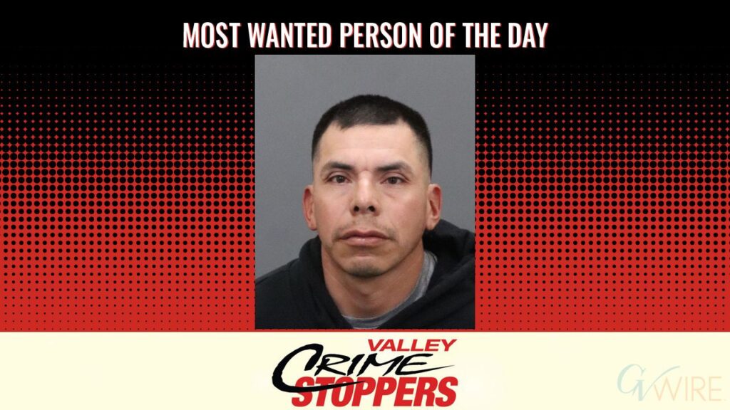 Adan Herminio Gonzalez is Valley Crime Stoppers' Most Wanted Person of the Day for August 4, 2026. (Valley Crimes Stoppers)