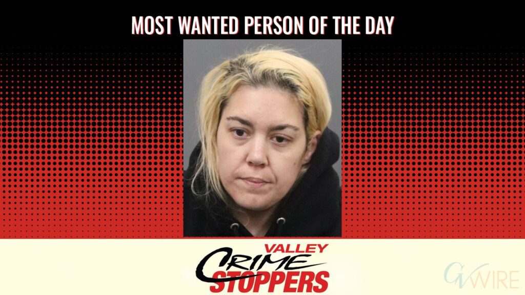 Amber Nicole Donabedian is Valley Crime Stoppers' Most Wanted Person of the Day for August 3, 2026. (Valley Crimes Stoppers)