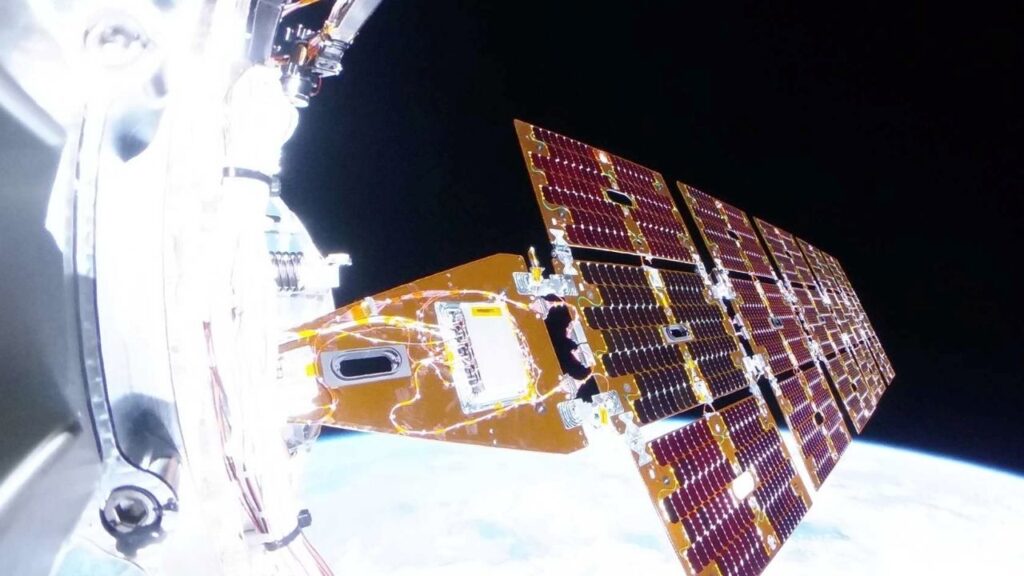 An image provided from Katalyst Space Technologies’s Link spacecraft on July 9, 2026, of the view several days after its successful launch. The spacecraft was intended to push the Swift Observatory into a higher altitude. (Katalyst Space Technologies via The New York Times)