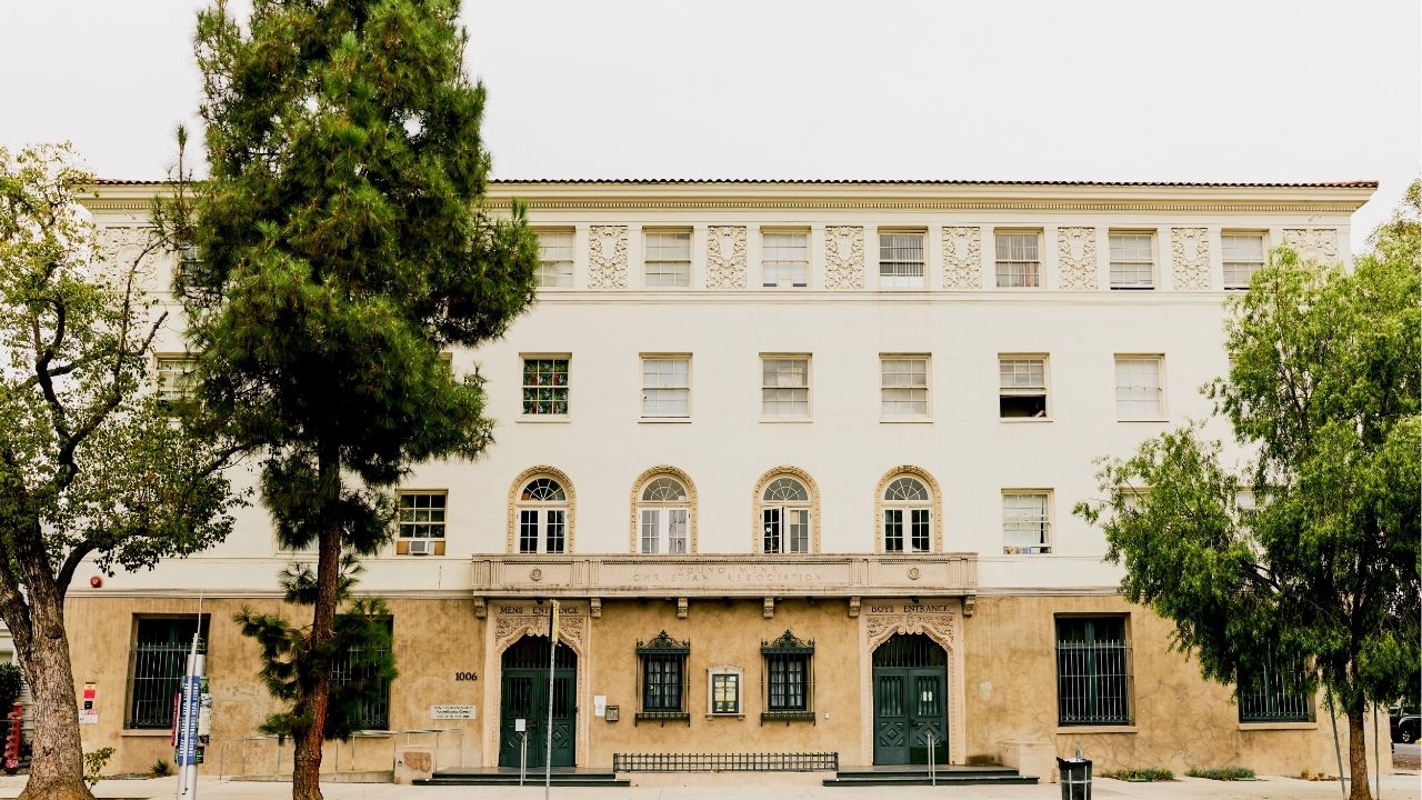 The 28th Street YMCA, by architect Paul R. Williams, in the South Los Angeles section of Los Angeles, Aug. 14, 2026. A pioneering architect’s archive, long thought lost, was preserved by his family; now, three museums are featuring the work of a man who broke California’s color barrier. (Jennelle Fong/The New York Times)