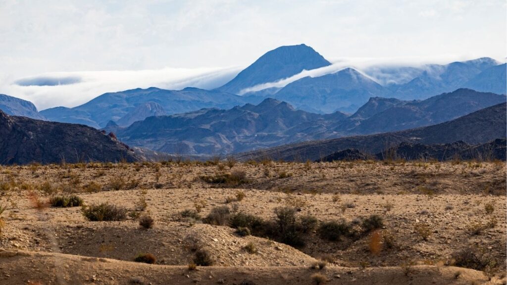 Layers of desert mountains stretch across Big Bend National Park in Terlingua, Texas, April 20, 2026. Over the objections of environmentalists, local sheriffs and some state leaders, the Trump administration appears to be moving ahead with border infrastructure in one of Texas’ most beloved parks. (Emily Elconin/The New York Times)
