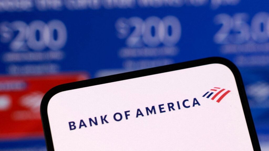 Bank of America logo appears in this illustration taken December 1, 2025. (REUTERS/Dado Ruvic/Illustration/File Photo)