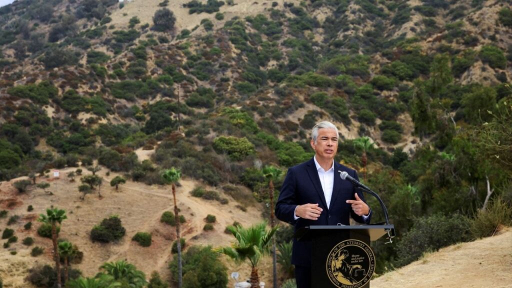 California Attorney General Rob Bonta holds a press conference as he announces California will be suing to block the Paramount's $110 billion acquisition of Warner Bros. Discovery in Los Angeles, California, U.S. July 13, 2026. (Reuters File)