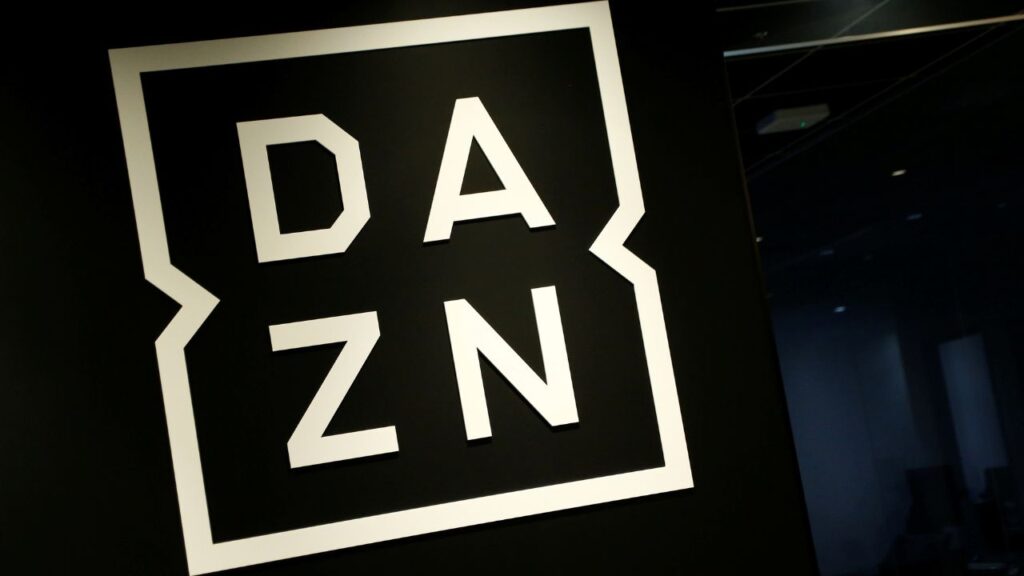 Internet streaming service DAZN's logo is pictured in its office in Tokyo, Japan March 21, 2017. (REUTERS/Kim Kyung-Hoon)