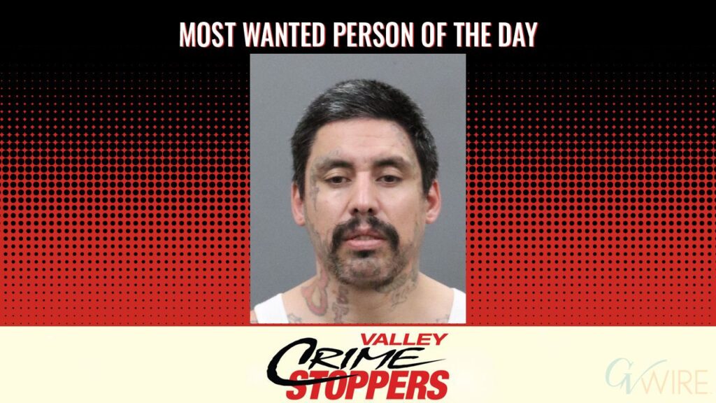 Edward Constancio Enriquez is Valley Crime Stoppers' Most Wanted Person of the Day for August 12, 2026. (Valley Crimes Stoppers)