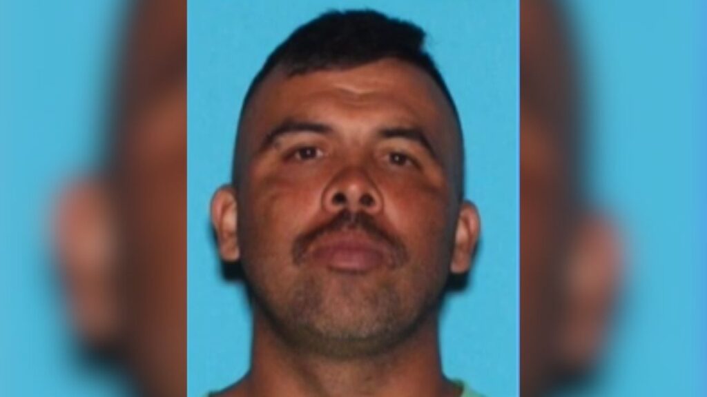 Fresno police arrested David Moreno, 39, on Sunday after an automated license plate reader alert led officers to him in connection with a July 29 domestic violence incident. (Fresno PD)