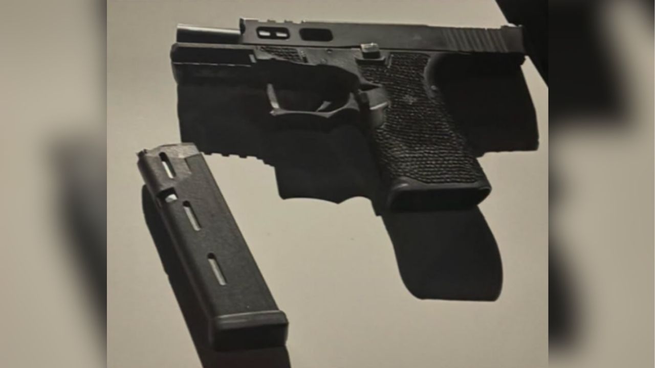 Fresno police arrested a man early Thursday, Aug. 13, 2026, after officers said he fired multiple rounds into the air during a backyard party and later found a gun without a serial number concealed beneath the front seat of his vehicle. (Fresno PD)