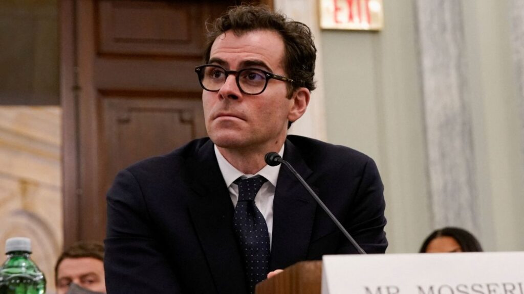Instagram CEO Adam Mosseri is seen on Capitol Hill in Washington, D.C., U.S., December 8, 2021. REUTERS/Elizabeth Frantz/File Photo