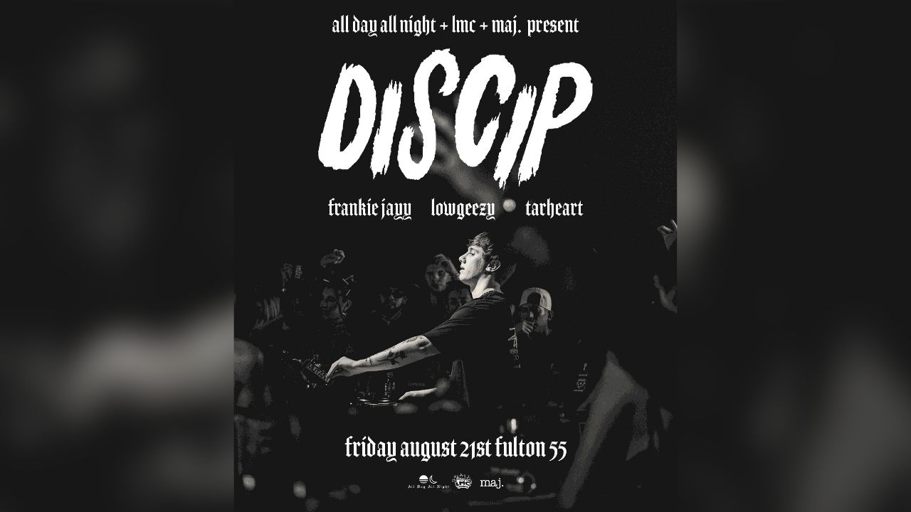 International tech house artist DISCIP will make his Fresno debut Friday, Aug. 21, 2026, at Fulton 55, joined by Frankie Jayy, Lowgeezy and Tarheart for a night of house music. (LMC Presents)