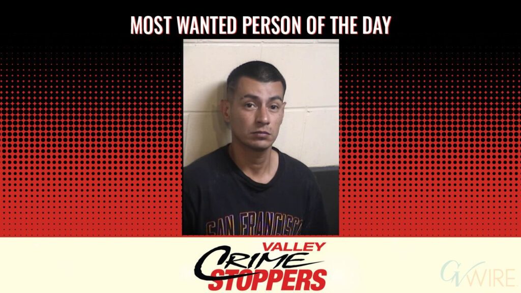 Jose Antonio Terriquez is Valley Crime Stoppers' Most Wanted Person of the Day for August 19, 2026. (Valley Crimes Stoppers)