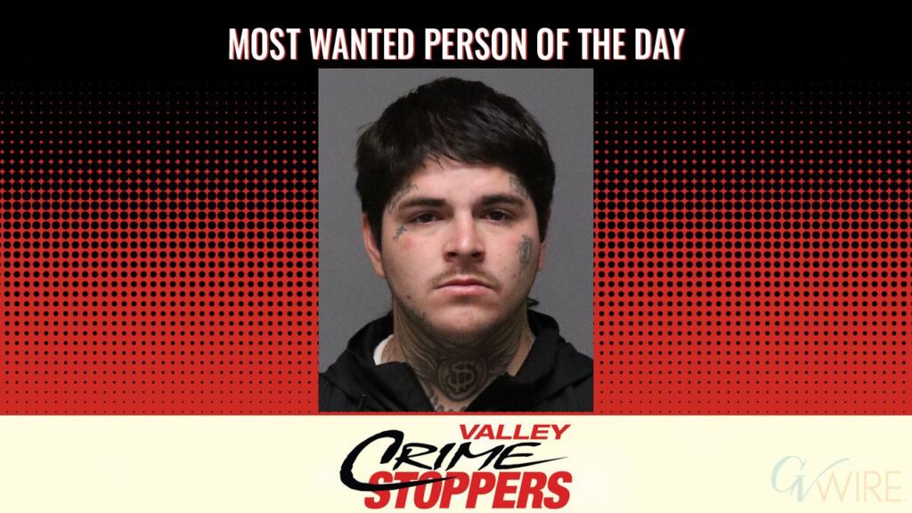 Joshua Louis Alvillar is Valley Crime Stoppers' Most Wanted Person of the Day for August 27, 2026. (Valley Crimes Stoppers)