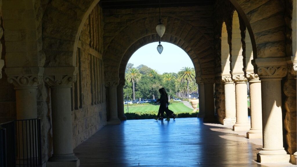 The Stanford University campus in Stanford, Calif. on Oct. 17, 2023. A lawsuit argued that student journalists at Stanford’s student newspaper, The Stanford Daily, had been forced to self-censor out of fear of government retaliation. (Jim Wilson/The New York Times)