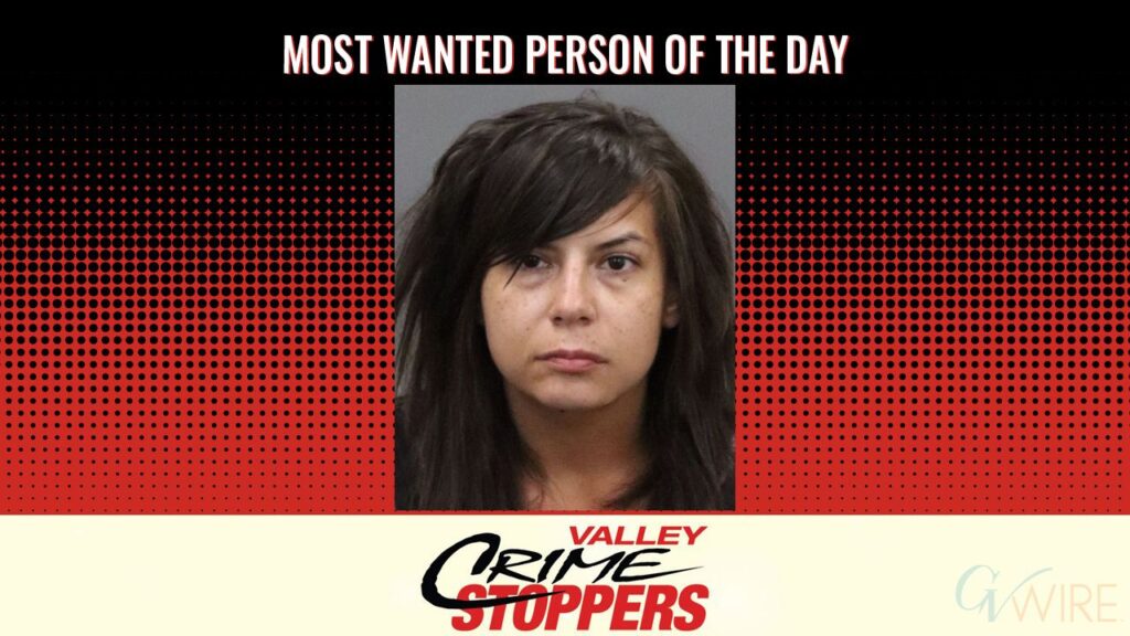 Kristen Nicole Nelson is Valley Crime Stoppers' Most Wanted Person of the Day for August 24, 2026. (Valley Crimes Stoppers)