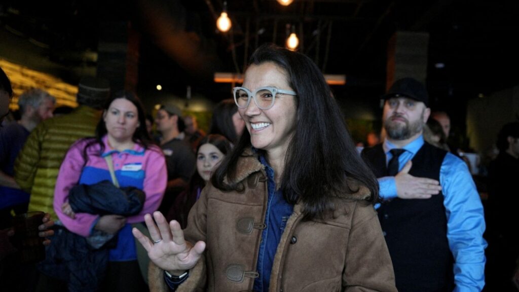 Mary Peltola launches her campaign as a Democratic candidate for U.S. Senate in Anchorage, Alaska, U.S., January 17, 2026. (Reuters File)