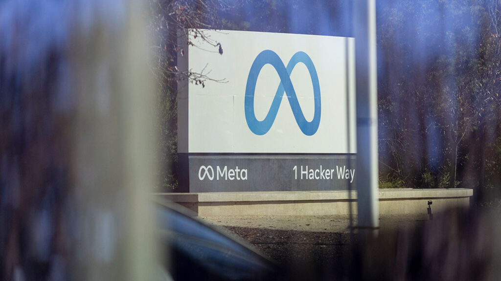 A sign at the entrance to Meta’s headquarters in Menlo Park, Calif., Jan. 7, 2025. Meta's release of Muse Glimmer, a model that can be freely downloaded and modified, is likely to intensify a debate over whether A.I. should be restricted or not. (Jason Henry/The New York Times)