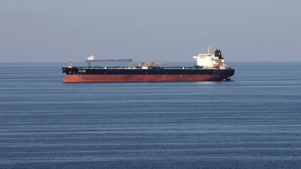 Oil tankers pass through the Strait of Hormuz, December 21, 2018. (Reuters/Hamad I Mohammed)