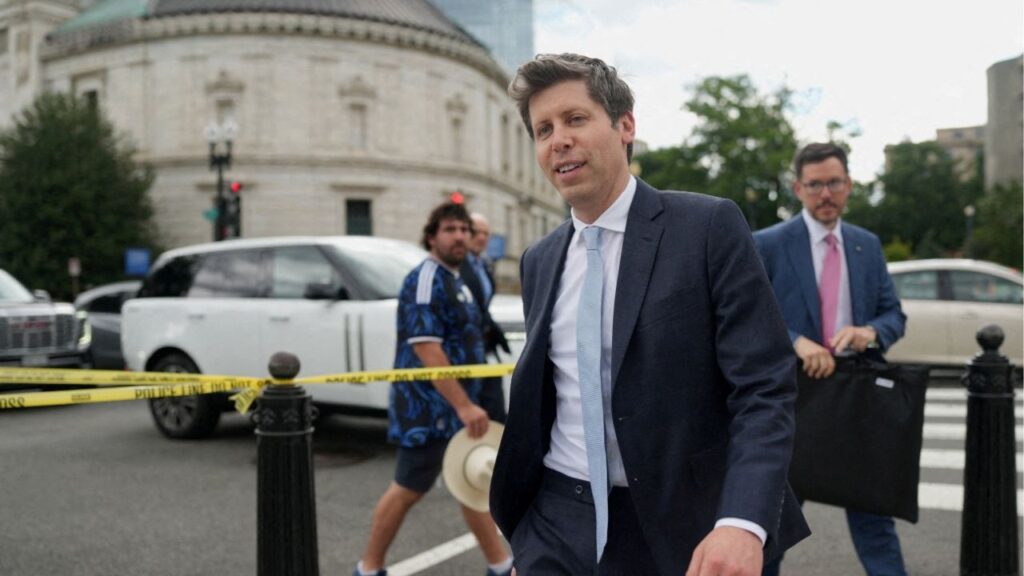 OpenAI CEO Sam Altman arrives for a meeting at the White House in Washington, D.C., U.S., July 30, 2026. (Reuters File)