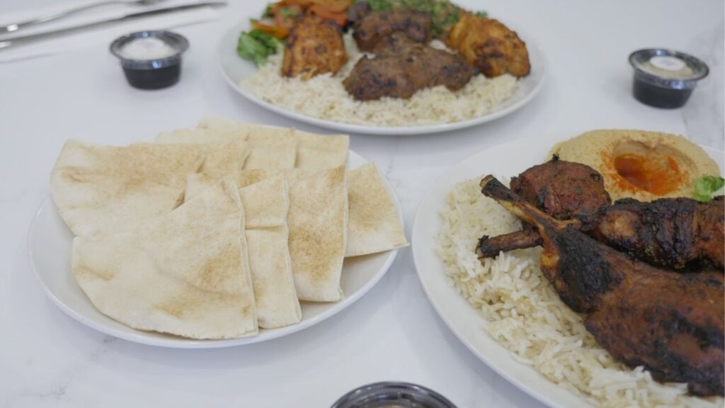 Plates of food served by Lily's Mediterranean Cuisine. (GV Wire/Jahz Tello)