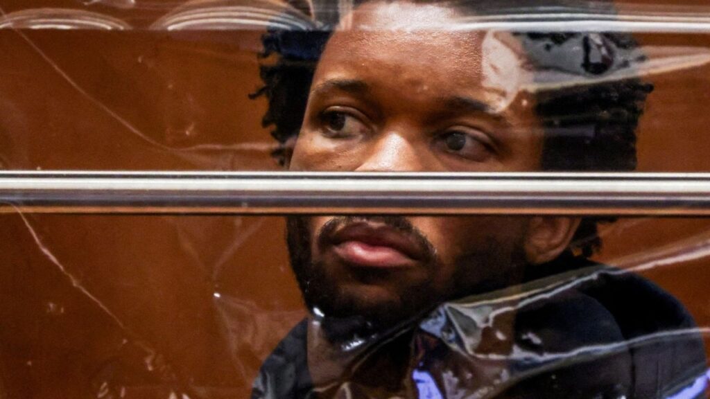 Singer David Anthony Burke, known as D4vd, looks on during his arraignment for the murder of Celeste Rivas Hernandez at the Clara Shortridge Foltz Criminal Justice Center in Los Angeles, California, U.S., April 20, 2026. (Reuters File)