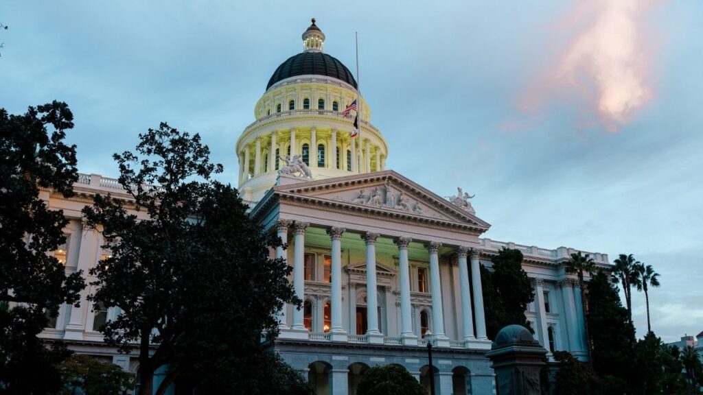 The California State Capitol in Sacramento, Nov. 4, 2025. The state of California recognizes nearly 50 racial and ethnic identities for data collection, from American Indian to Samoan. Now it is considering adding one more: Jewish. (Gabriela Bhaskar/The New York Times)