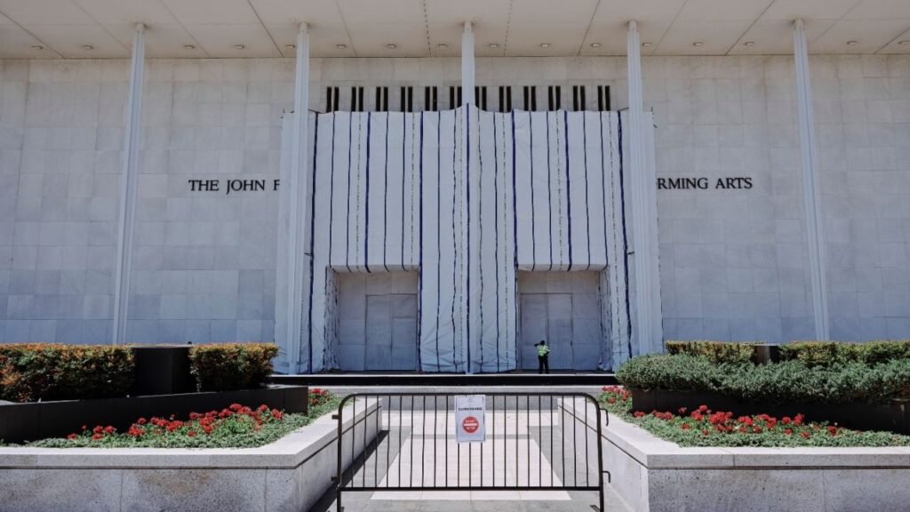 The John F. Kennedy Center for the Performing Arts in Washington, June 24, 2026. Lawyers for the Trump administration told a federal judge that the John F. Kennedy Center for the Performing Arts desperately needs the major renovation ordered by President Trump and raised the specter that it would need to be “taken down” if those plans are blocked. (Jared Soares/The New York Times)