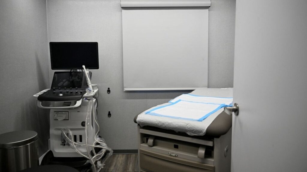 The inside of a Planned Parenthood mobile clinic is pictured in Chicago, Illinois, U.S. August 19, 2024 REUTERS/Vincent Alban