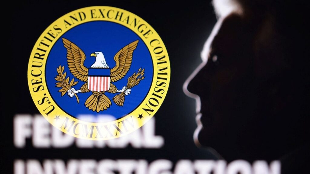 The silhouette of Mark Walter, an American businessman and billionaire, and the SEC (United States Securities and Exchange Commission) logo and the words "Federal Investigation" are seen in this illustration taken on August 17, 2026. REUTERS/Dado Ruvic/Illustration