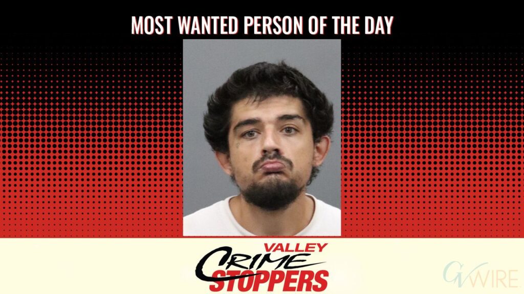 Timothy Joel Robertson is Valley Crime Stoppers' Most Wanted Person of the Day for August 11, 2026. (Valley Crimes Stoppers)