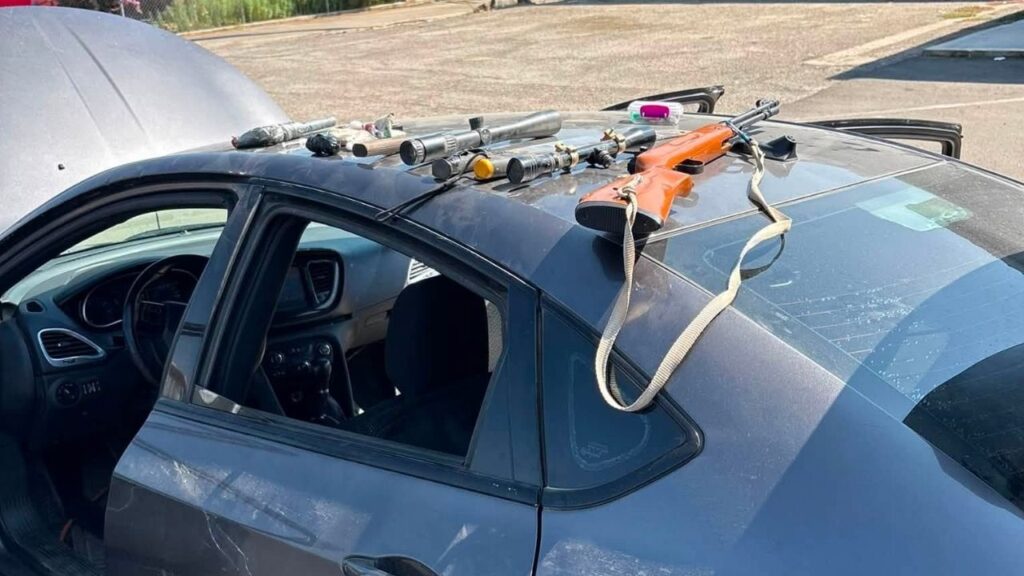 Tulare County sheriff’s deputies arrested Camren James Pankratz after a traffic stop led to the discovery of drugs, a homemade gun, a live pipe bomb, and bomb-making materials. (Tulare County SO)