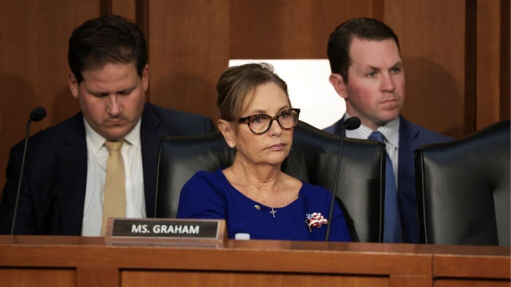 U.S. Senator Darline Graham (R-SC) attends the U.S. Senate Judiciary Committee vote on U.S. President Donald Trump's nomination of Todd Blanche to be U.S. attorney general, on Capitol Hill in Washington, D.C., U.S., August 4, 2026. (Reuters/Jonathan Ernst)