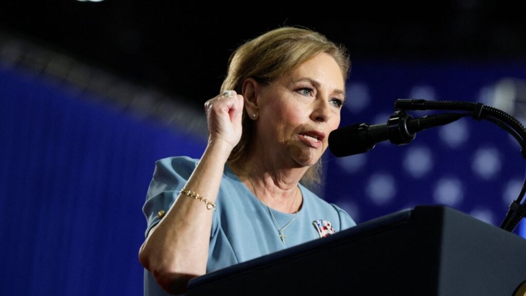 U.S. Senator Darline Graham (R-SC) speaks during a campaign rally for her at the Myrtle Beach Convention Center in Myrtle Beach, South Carolina, U.S., August 21, 2026. REUTERS/Evan Vucci