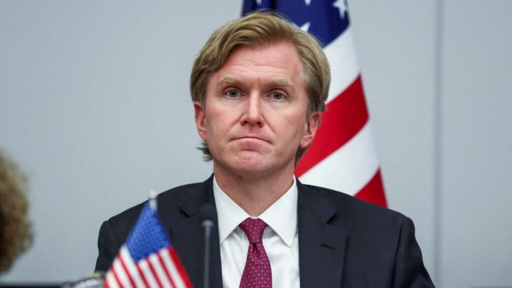 U.S. Under Secretary of Defense Elbridge Colby attends a meeting of the Ukraine Defense Contact Group, after a meeting of NATO Defense Ministers at the Alliance headquarters, in Brussels, Belgium February 12, 2026. (Reuters File)