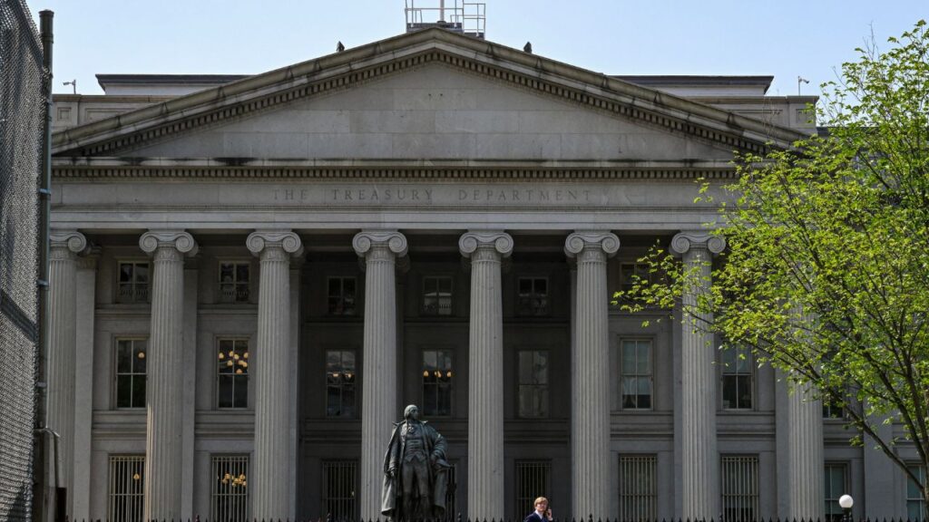 The Treasury Department building in Washington, May 22, 2023. The United States and Japan coordinated to intervene in the currency markets to stabilize the weakening yen last week, a rare move that last occurred more than a decade ago. (Kenny Holston/The New York Times)