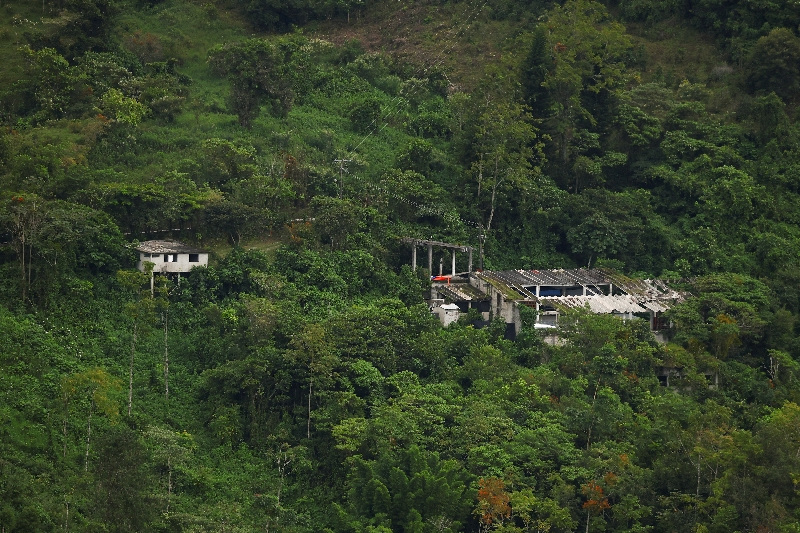 A view of the building where authorities said they found a suspected illegal cryptocurrency mining operation that was allegedly drawing power from infrastructure linked to a nearby hydroelectric system, in Tlaola, Puebla state, Mexico, September 8, 2026. Reuters/Daniel Becerril