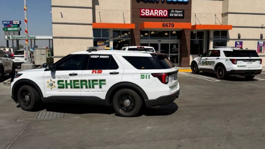 A 32-year-old suspect was arrested Tuesday after a shooting at a Goshen gas station left one person wounded, authorities said. (Tulare County SO)