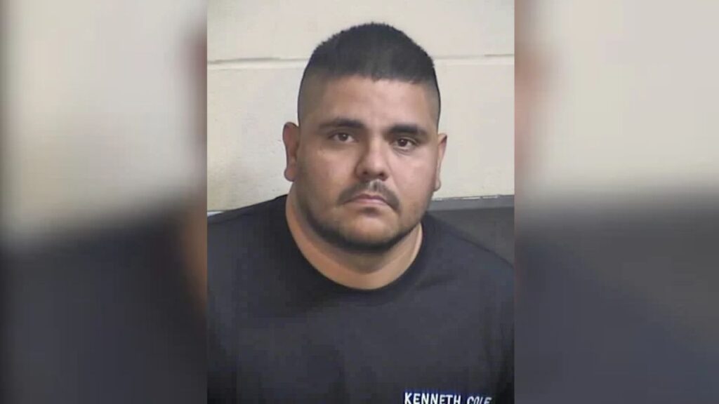 A 49-year-old Parlier man was hospitalized after being struck by a vehicle whose driver, identified as Jozmar Cardenas Espana, fled, police said. (Fresno County SO)