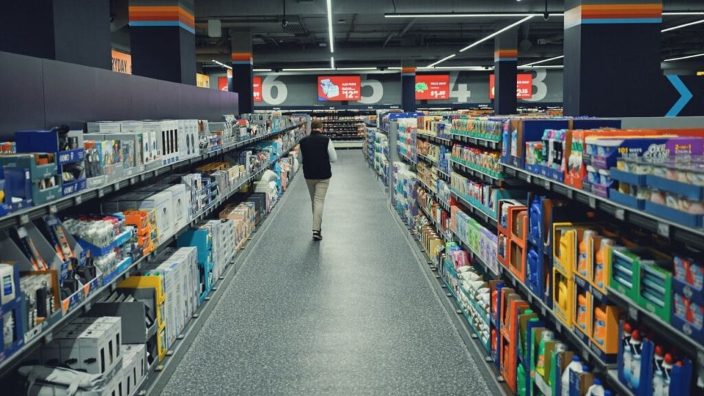 A person walks along an aisle in an Aldi grocery store in New York City, U.S. June 17, 2026. (Reuters File)