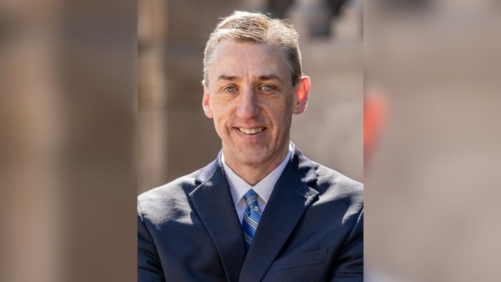 An undated photo provided by the Tompkins County District Attorney’s Office shows Matthew Van Houten, the Tompkins County district attorney. Van Houten said a woman’s report to police in 2024 saying she had been raped at a Cornell University fraternity did not support a criminal case. But late on Tuesday, Sept. 29, 2026, he said he had been provided with new evidence that his office would review to determine if her case could now be taken to a grand jury. (Tompkins County District Attorney’s Office via The New York Times)