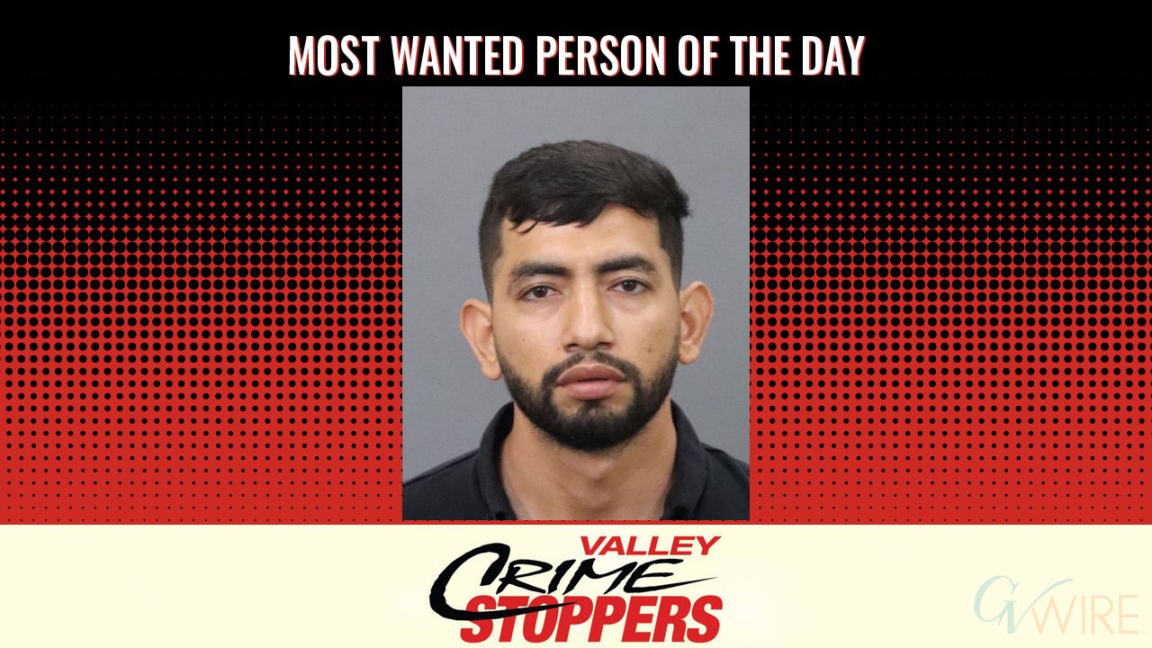 Armando Ambriz Ponce is Valley Crime Stoppers' Most Wanted Person of the Day for September 23, 2026. (Valley Crimes Stoppers)