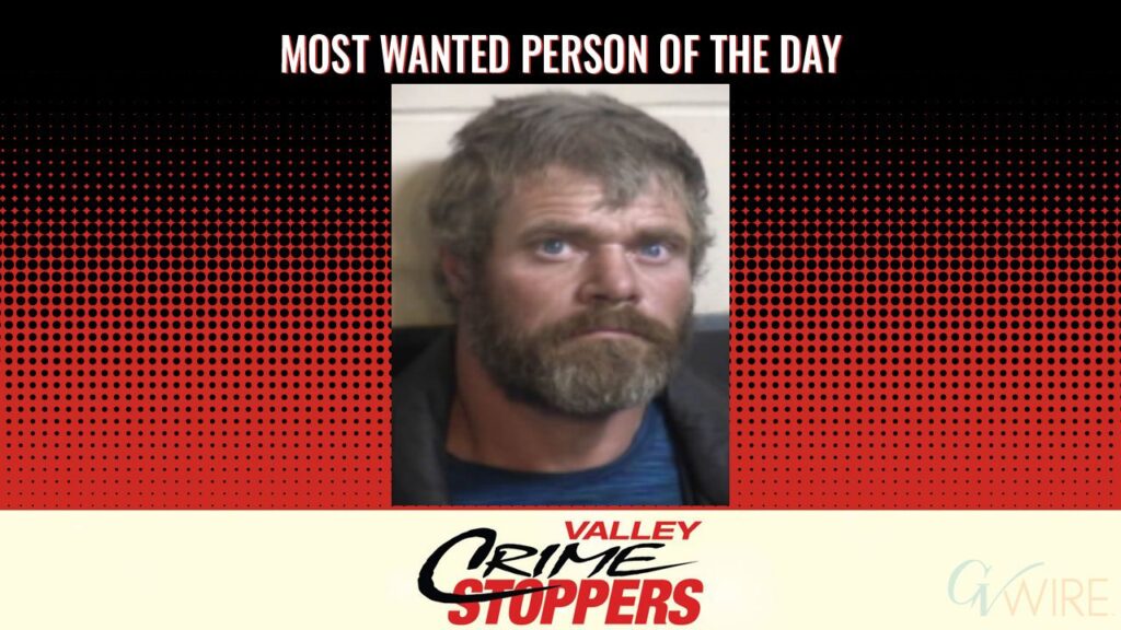Brian Woody is Valley Crime Stoppers' Most Wanted Person of the Day for Sept. 2, 2026. (Valley Crimes Stoppers)