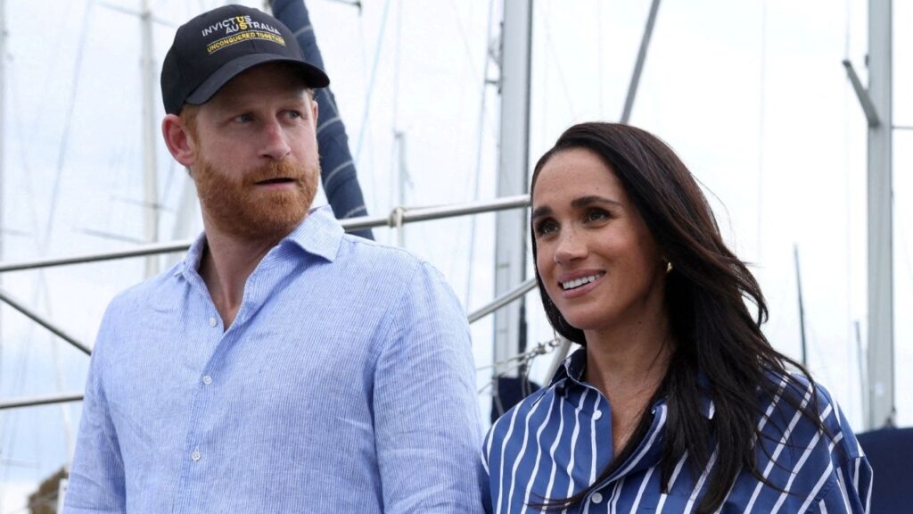 Britain's Prince Harry and Meghan, the Duke and Duchess of Sussex, disembark after sailing on Sydney Harbour with veterans from the Invictus Australia community, in Sydney, Australia, April 17, 2026. (Reuters File)