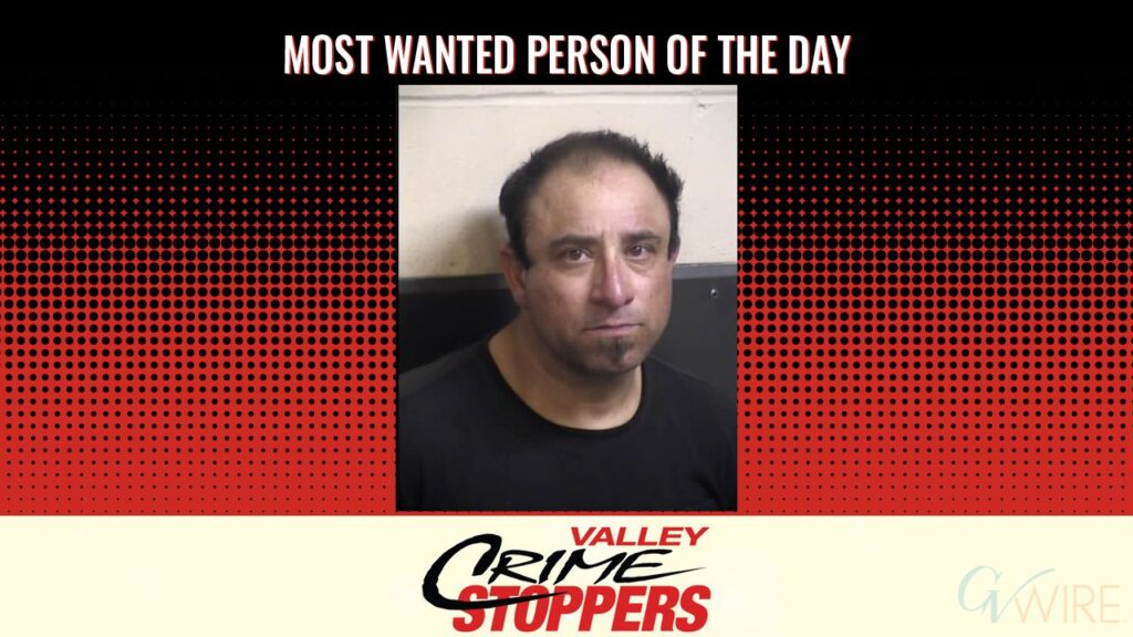 Bryan Charles Boreliz is Valley Crime Stoppers' Most Wanted Person of the Day for September 10, 2026. (Valley Crimes Stoppers)
