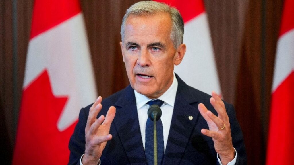 Canada’s Prime Minister Mark Carney speaks with the news media after he suspended trade negotiations with the United States, in Ottawa, Ontario, Canada August 22, 2026. (Reuters File)