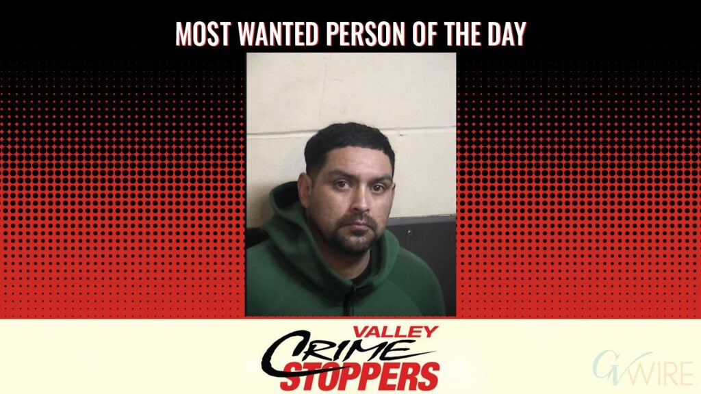Christopher Anthony Padilla is Valley Crime Stoppers' Most Wanted Person of the Day for September 25, 2026. (Valley Crimes Stoppers)